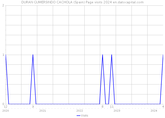 DURAN GUMERSINDO CACHOLA (Spain) Page visits 2024 