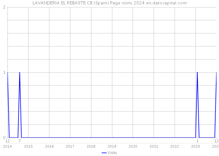 LAVANDERIA EL REBASTE CB (Spain) Page visits 2024 