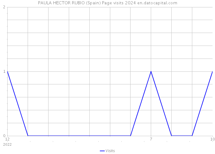 PAULA HECTOR RUBIO (Spain) Page visits 2024 