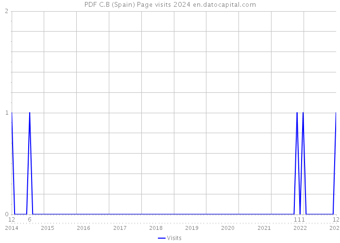 PDF C.B (Spain) Page visits 2024 