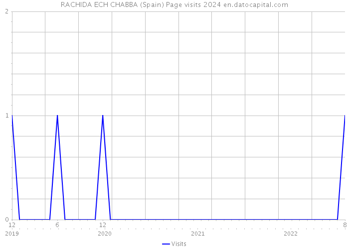 RACHIDA ECH CHABBA (Spain) Page visits 2024 