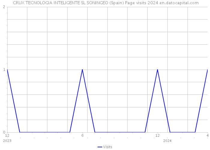  CRUX TECNOLOGIA INTELIGENTE SL SONINGEO (Spain) Page visits 2024 