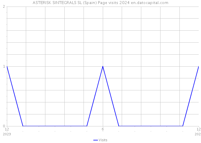 ASTERISK SINTEGRALS SL (Spain) Page visits 2024 