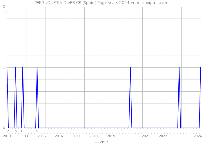 PERRUQUERIA DIVES CB (Spain) Page visits 2024 