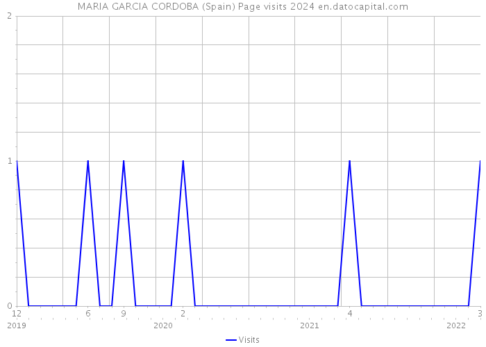 MARIA GARCIA CORDOBA (Spain) Page visits 2024 