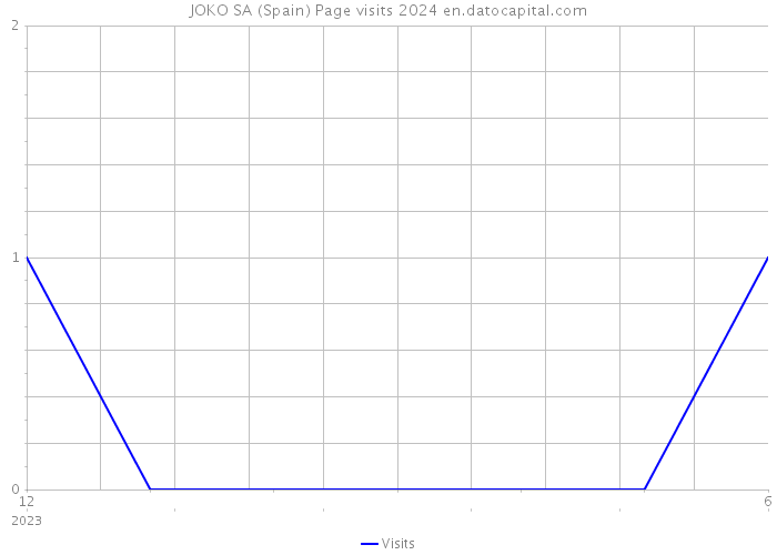 JOKO SA (Spain) Page visits 2024 