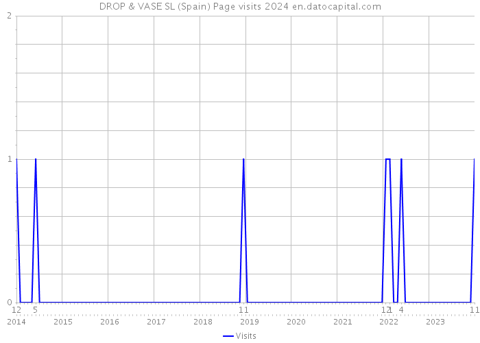 DROP & VASE SL (Spain) Page visits 2024 