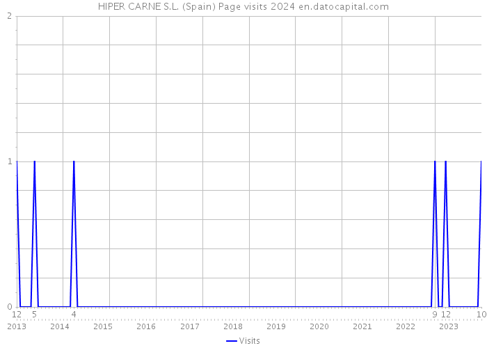 HIPER CARNE S.L. (Spain) Page visits 2024 