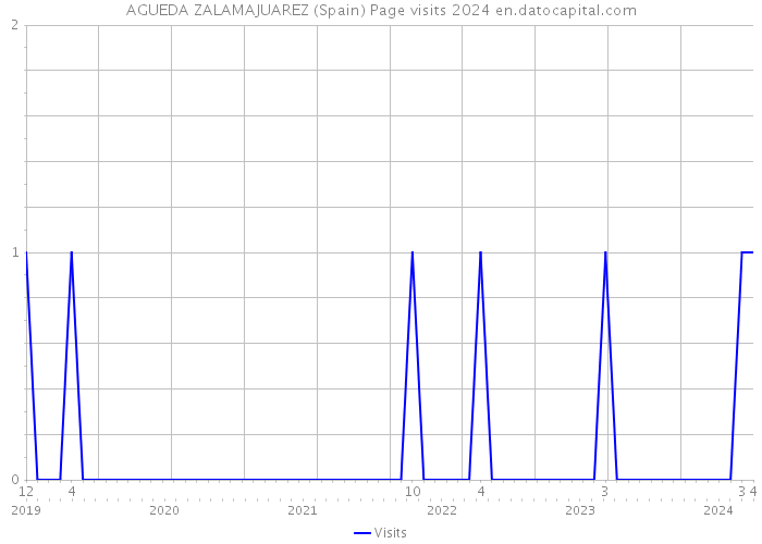 AGUEDA ZALAMAJUAREZ (Spain) Page visits 2024 