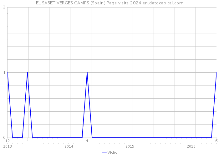 ELISABET VERGES CAMPS (Spain) Page visits 2024 