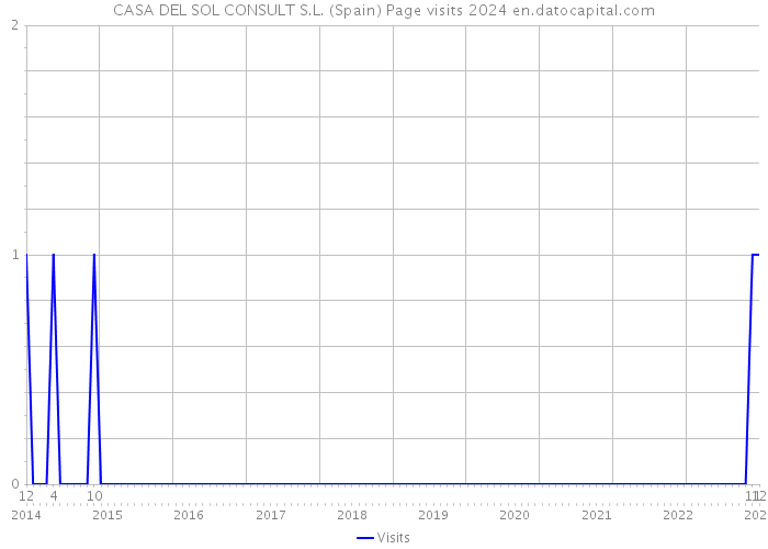 CASA DEL SOL CONSULT S.L. (Spain) Page visits 2024 