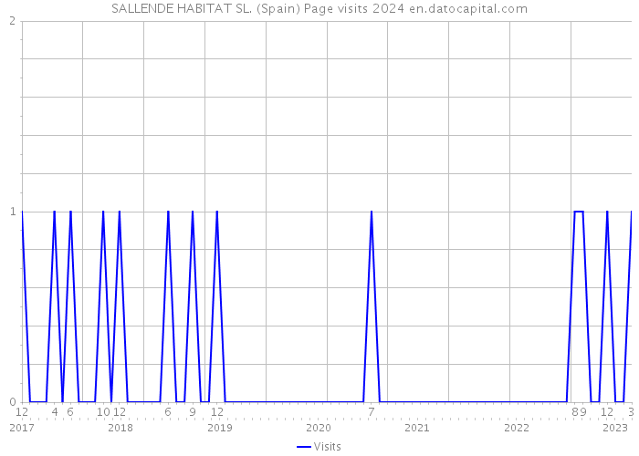 SALLENDE HABITAT SL. (Spain) Page visits 2024 