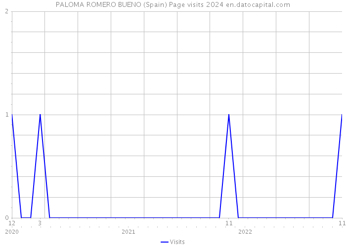 PALOMA ROMERO BUENO (Spain) Page visits 2024 