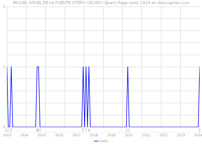 MIGUEL ANGEL DE LA FUENTE OTERO GROSIO (Spain) Page visits 2024 