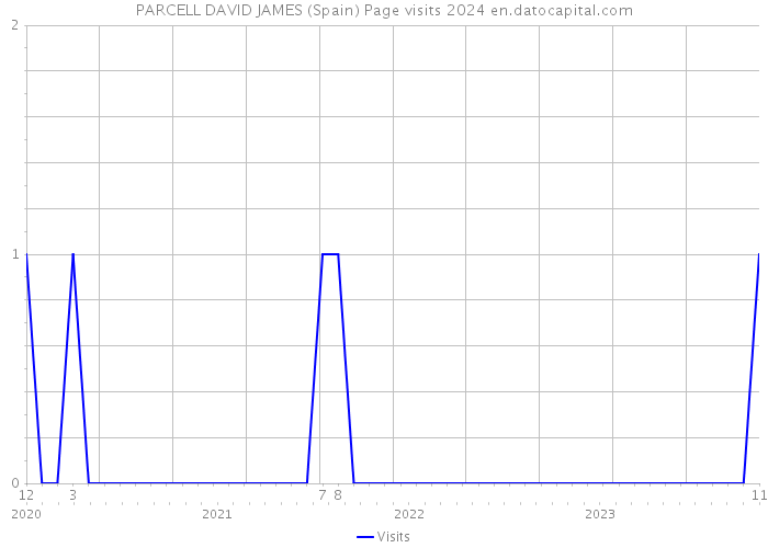 PARCELL DAVID JAMES (Spain) Page visits 2024 