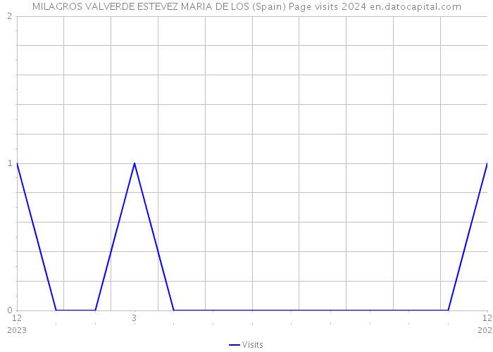 MILAGROS VALVERDE ESTEVEZ MARIA DE LOS (Spain) Page visits 2024 