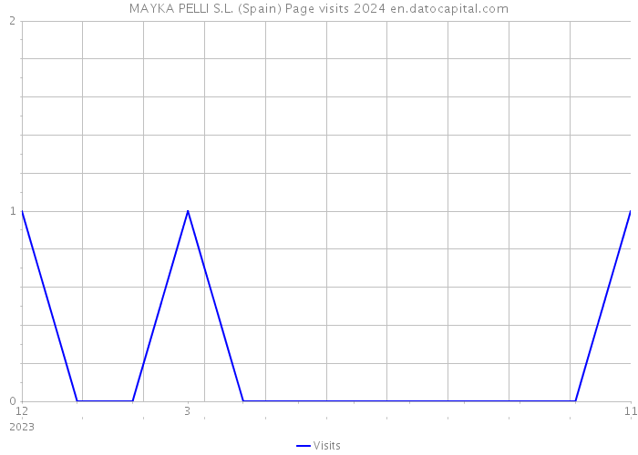 MAYKA PELLI S.L. (Spain) Page visits 2024 
