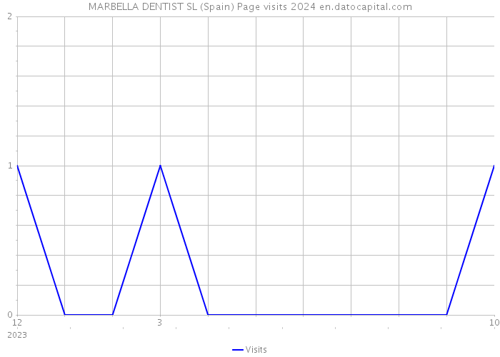 MARBELLA DENTIST SL (Spain) Page visits 2024 