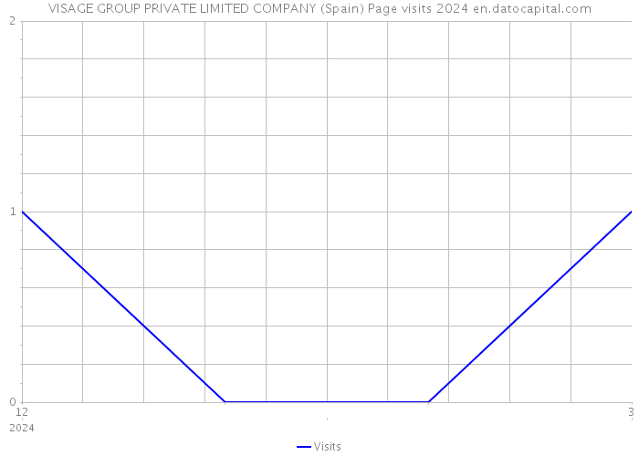 VISAGE GROUP PRIVATE LIMITED COMPANY (Spain) Page visits 2024 