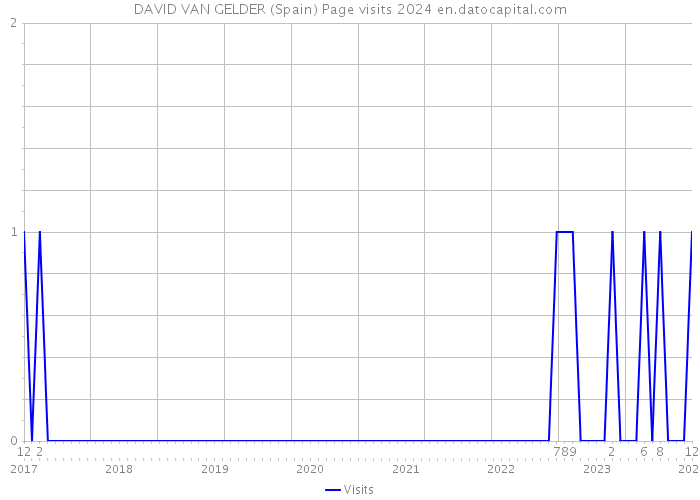 DAVID VAN GELDER (Spain) Page visits 2024 