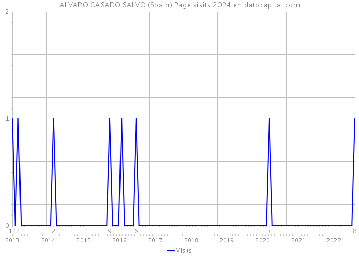 ALVARO CASADO SALVO (Spain) Page visits 2024 