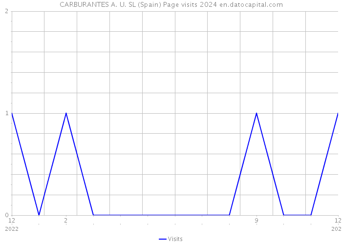 CARBURANTES A. U. SL (Spain) Page visits 2024 