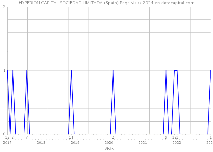 HYPERION CAPITAL SOCIEDAD LIMITADA (Spain) Page visits 2024 