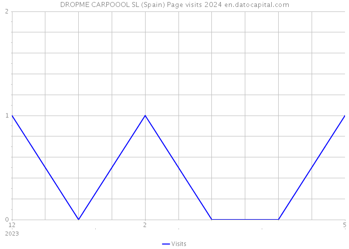 DROPME CARPOOOL SL (Spain) Page visits 2024 