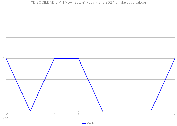 TYD SOCIEDAD LIMITADA (Spain) Page visits 2024 