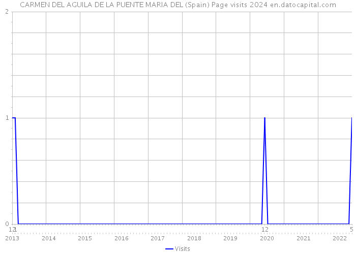 CARMEN DEL AGUILA DE LA PUENTE MARIA DEL (Spain) Page visits 2024 