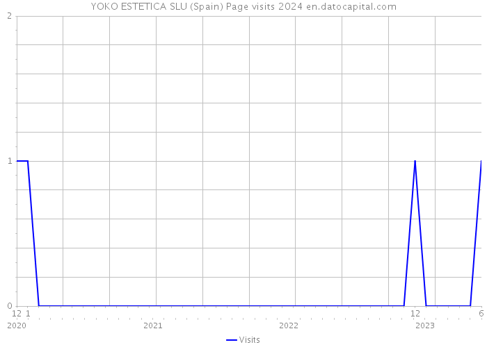 YOKO ESTETICA SLU (Spain) Page visits 2024 