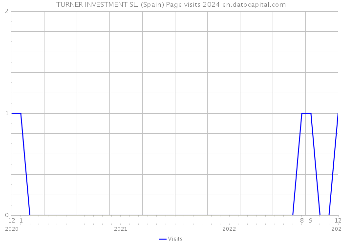 TURNER INVESTMENT SL. (Spain) Page visits 2024 