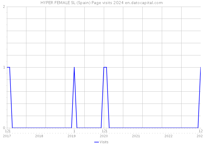 HYPER FEMALE SL (Spain) Page visits 2024 