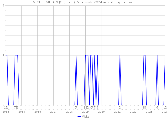 MIGUEL VILLAREJO (Spain) Page visits 2024 