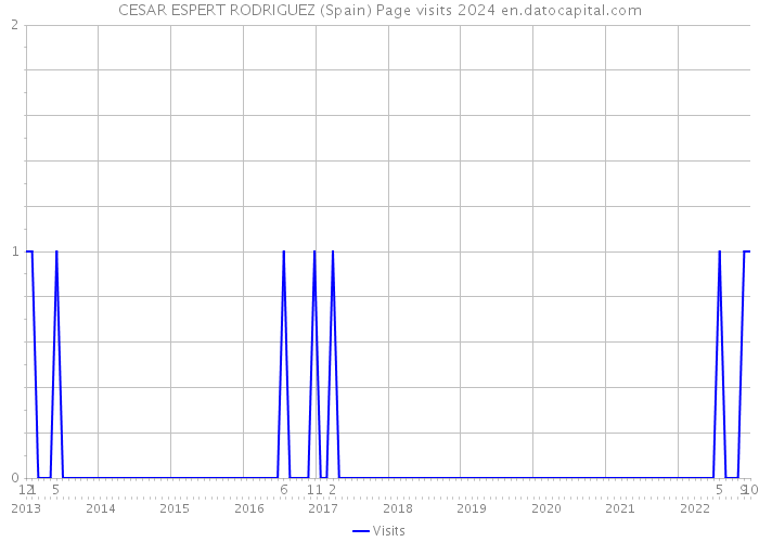 CESAR ESPERT RODRIGUEZ (Spain) Page visits 2024 