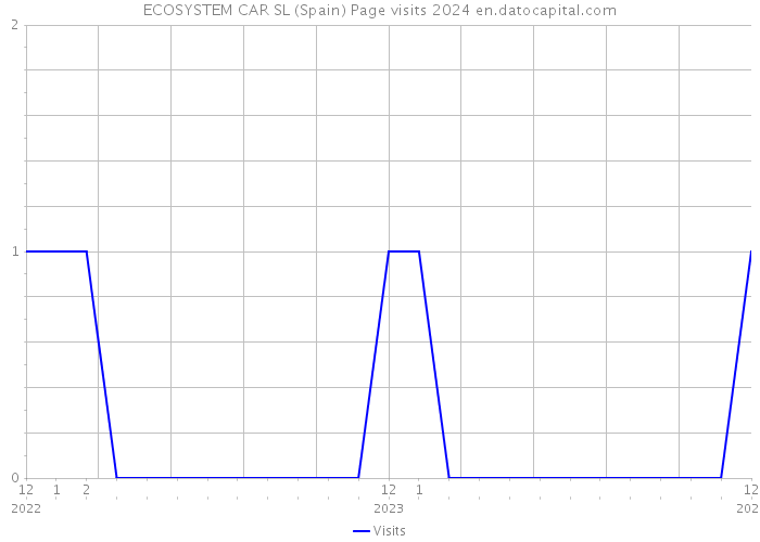 ECOSYSTEM CAR SL (Spain) Page visits 2024 