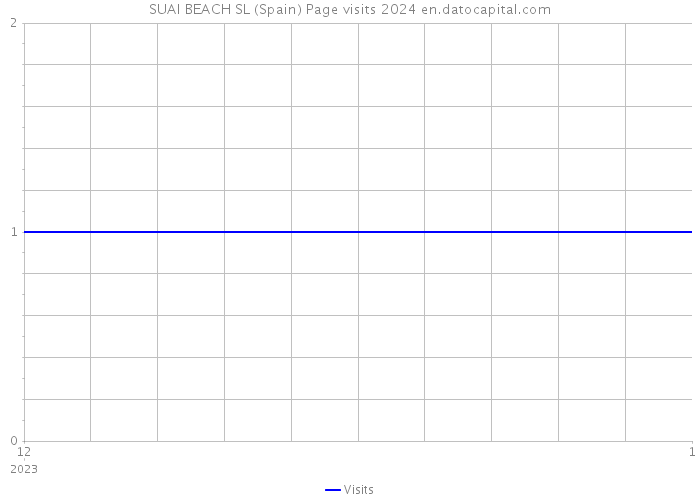 SUAI BEACH SL (Spain) Page visits 2024 
