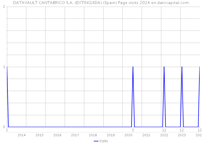 DATAVAULT CANTABRICO S.A. (EXTINGUIDA) (Spain) Page visits 2024 