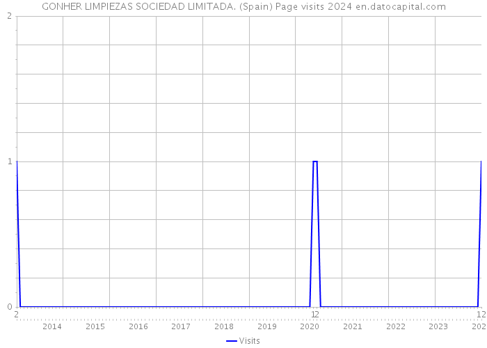 GONHER LIMPIEZAS SOCIEDAD LIMITADA. (Spain) Page visits 2024 
