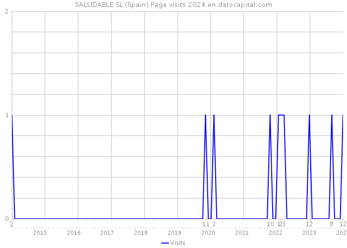 SALUDABLE SL (Spain) Page visits 2024 