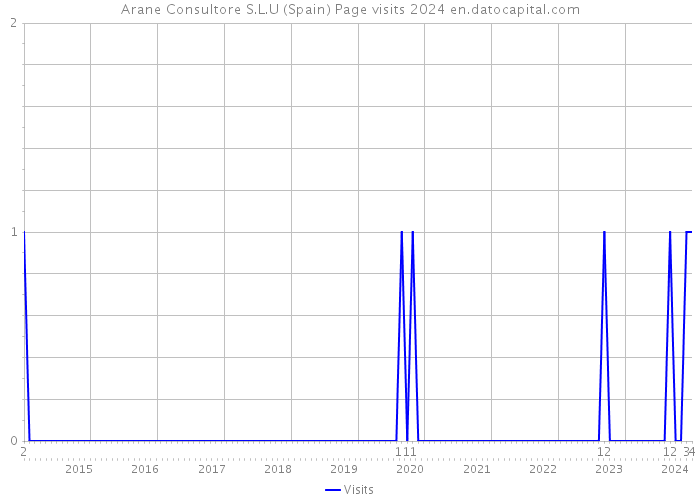 Arane Consultore S.L.U (Spain) Page visits 2024 