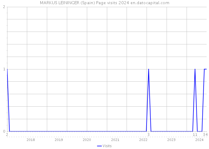 MARKUS LEININGER (Spain) Page visits 2024 
