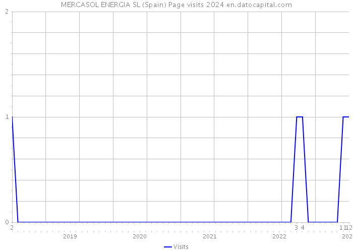 MERCASOL ENERGIA SL (Spain) Page visits 2024 