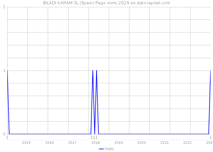 BILADI KARAM SL (Spain) Page visits 2024 