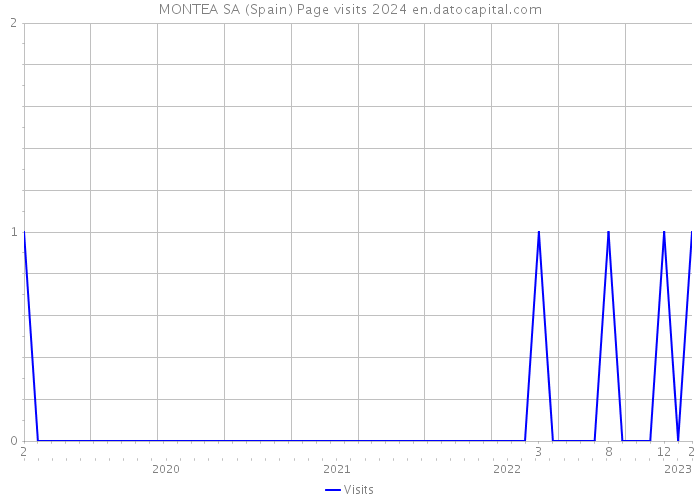 MONTEA SA (Spain) Page visits 2024 