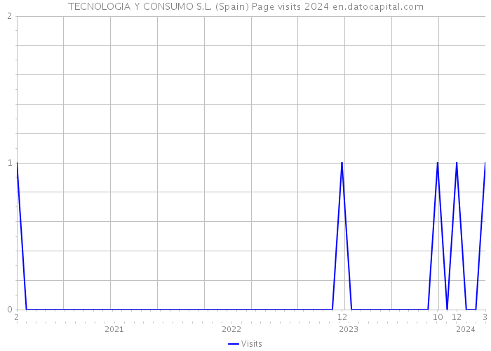 TECNOLOGIA Y CONSUMO S.L. (Spain) Page visits 2024 