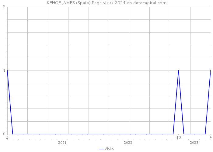 KEHOE JAMES (Spain) Page visits 2024 