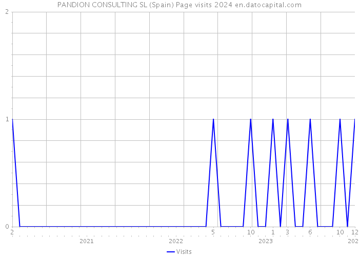 PANDION CONSULTING SL (Spain) Page visits 2024 