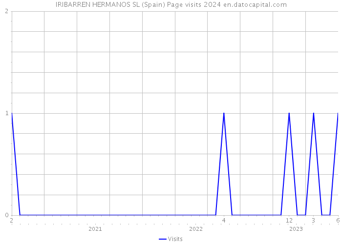 IRIBARREN HERMANOS SL (Spain) Page visits 2024 