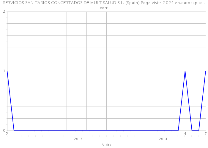 SERVICIOS SANITARIOS CONCERTADOS DE MULTISALUD S.L. (Spain) Page visits 2024 